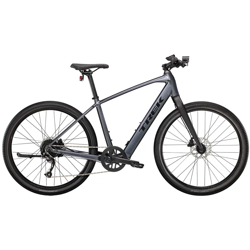 Trek Dual Sport 2 Hybrid eBike in Galactic Grey