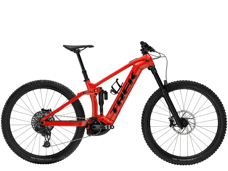Trek Rail 9.8 GX AXS Electric Mountain Bike in Lava Red