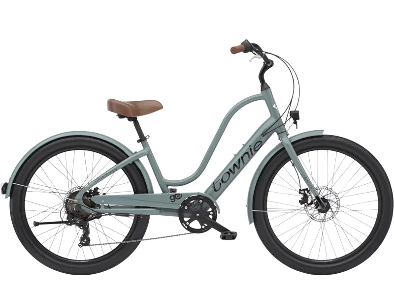 2022 Electra Townie Go 7D EQ Step Thru Medium Electric Bike in Grey